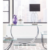 Coaster Furniture 704989 U-shaped Sofa Table Chrome